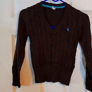 Old Navy brown cable sweater size 8 for girls